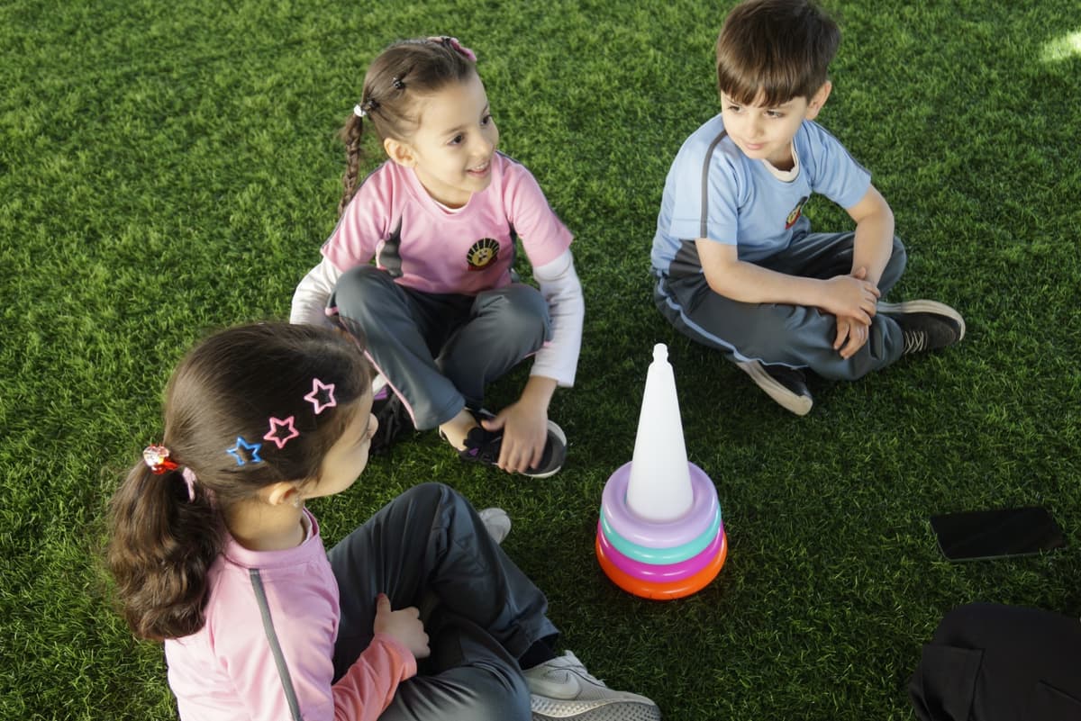 Students participating in school activities